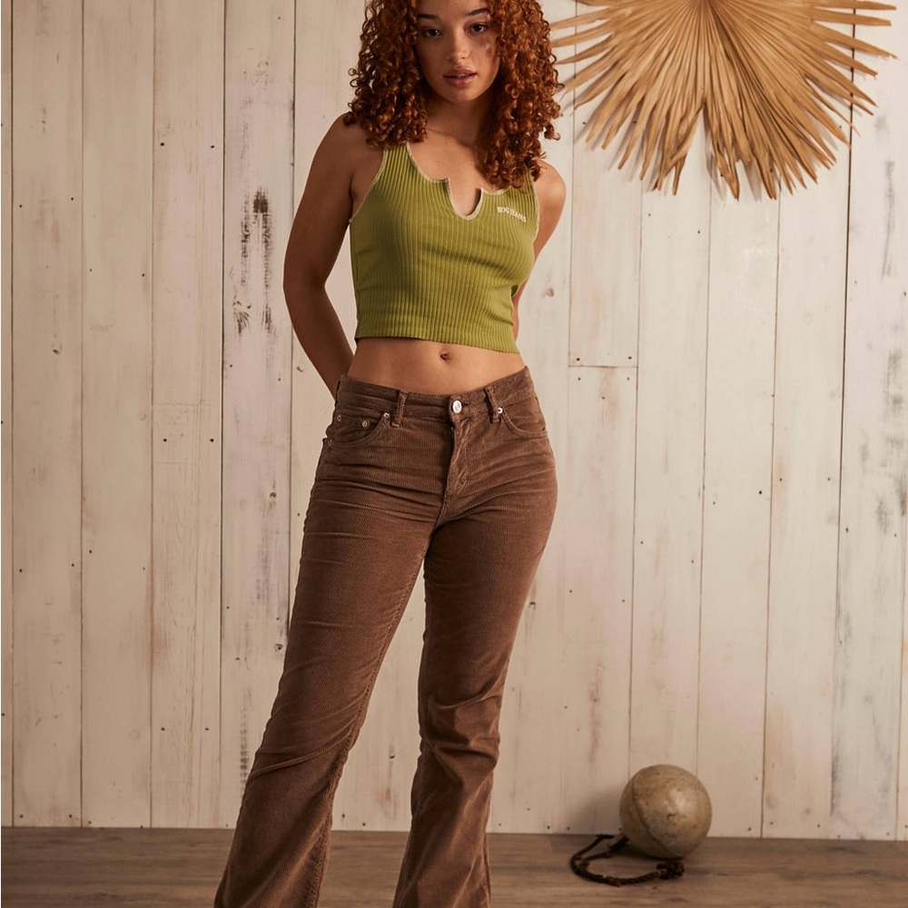 BDG Corduroy Pants High Rise Wide Leg Urban Outfitters size24.         order132 - Picture 8 of 15